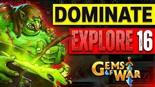 GEMS OF WAR - Amazing Explore 16 Teams For Farming Badges, Shiny Dust & More! PART-1