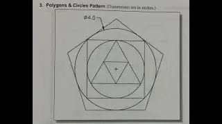 AUTOCAD POLYGONS & CIRCLES PATTERN