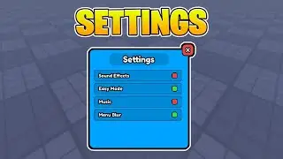 Settings! How to make an Obby in Roblox Ep 8