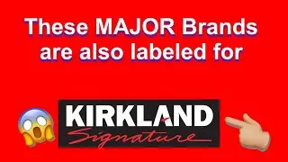 #shorts Costco Kirkland Signature Brands are these MAJOR Brands!!