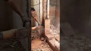It is possible to cut the wall with the help of tree cutting machine