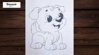 How to draw a dog 🐕 | Dog drawing for beginners | Pencil sketch drawing | Dog drawing | #dogdrawing 