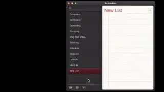 Reminders List Creation Bug