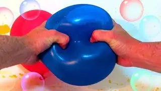 5 Wet Balloons Compilation - Finger Nursery Rhyme Colour Song Learn Colors wit Balloons Popping Show
