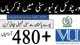 Latest Virtual University VU Jobs 2020 | Apply Online on VU August Jobs Jobs 2020 | VU Jobs 2020