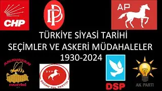 Türkiye Siyasi Tarihi Seçimler ve Darbeler 1930-2024
