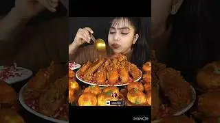 ASMR SPICY 🔥 CHICKEN LEG CURRY, EGG CURRY #mukbang #asmreating #youtubeshort #asmrfood #asmr #shorts