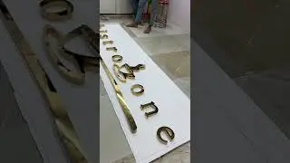 Manufacturers of 3d&rsquo; Letters Metal Gold Embossed Letters @jahurarts #jahurarts #signage