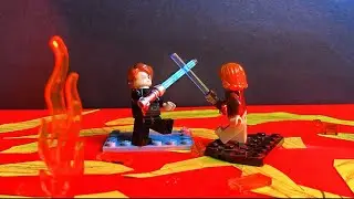Anakin vs obiwan Lego | stop Motion #lego #starwars #stopmotion 