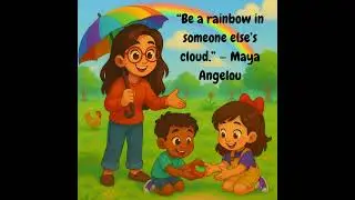 Wonder Quote: &ldquo;Be a rainbow in someone else&rsquo;s cloud &rdquo; &mdash; Maya Angelou #wondercast