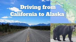 Alaska Hwy Road trip, San Francisco to Denali National Park. 20 mins of driving scenes