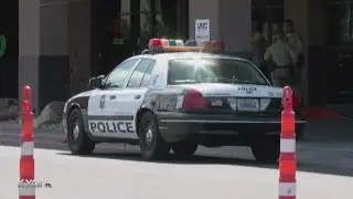 Las Vegas police officer shot in ambush