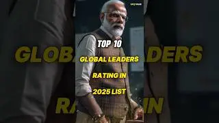 TOP 10 GLOBAL LEADERS RATING IN 2025 #worldleader #worldnews #politics #facts