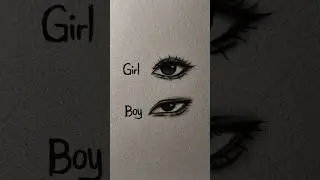 How to draw eye's Boy&Girl Tutorial #drawing #tutorial #howtodraw #eyes #art #sketch #fypシ#eyesketch