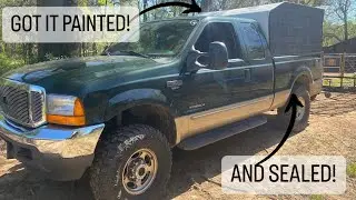 Got my truck bed camper painted and the top resealed! | PART 3 #truckbedcamping