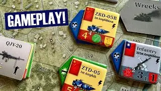 Rising Dragon Gameplay & Impressions | Future/Modern Wargame Board Game | Flying Pig Games