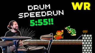 Super Mario Bros. Drum% Speedrun in 5:55!!! (World Record) | First ever Sub 6