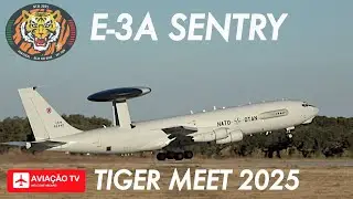 Boeing E-3A Sentry - Departure and Recovery - NATO Tiger Meet 2025, BA 11 Beja, Portugal