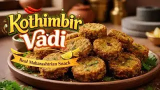 Crispy Kothimbir Vadi Recipe | Authentic Maharashtrian Snack | Perfect Tea-Time Starter