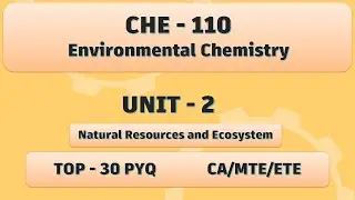 CHE-110 | Модуль 2 | Экологическая химия | 30 лучших вопросов прошлых лет | Практика CA MTE ETE |...