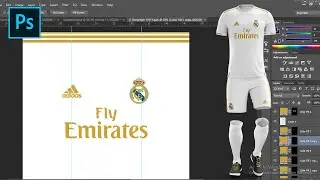 Real Madrid Home Kit Design | Speed Art | Photoshop CC