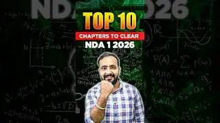 Top 10 Most Important Chapters For NDA Maths Exam!! #ndaexam #ndatricks #ndaexamination