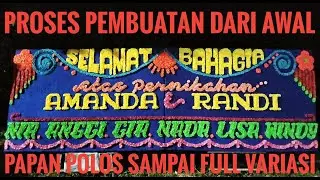 PROSES MERANGKAI PAPAN UCAPAN (FLORIST) DARI NOL || AirahTV || Timelapse