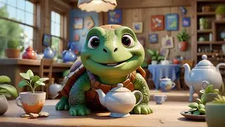 Tina Turtle Drinks Tea | Calm Kids Song | Nursery Rhymes and Baby Songs
