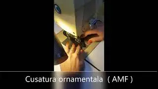 Cusatura ornamentala realizata cu masina speciala AMF
