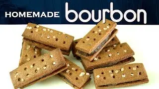 Easy Homemade Bourbon Biscuits| How to make Chocolate Cream Biscuits at home| Yummylicious