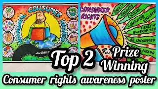 World Consumer Rights Day Drawing /creative consumer awareness poster/Project on consumer Awareness