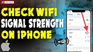 how to check wifi signal strength on iPhone 2023 | PIN TECH |