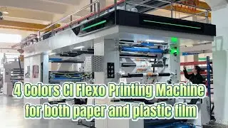 LISHG 6 colors New design flexo printing machine for bopp pe pet opp cpp with high printing accuracy