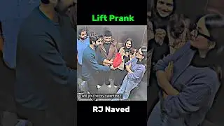 Valentine Day Prank In Lift😅Don't Miss The End🤫Credit - Rj Naved #funny #comedia