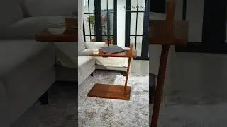 Adjustable Teak Side Table | Smart Design for Modern Living