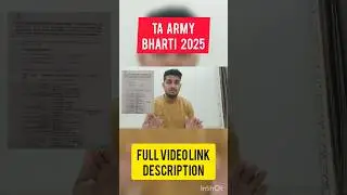 TA army bharti 2025 | TA Zone 3 Army Bharti 2025 | Territorial Army Bharti 2025 #taarmybharti2025