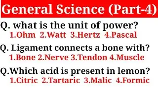 General Science for HP Police constable exam!! General Science for RRB NTPC and GROUP D