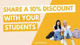 Share a NumWorks discount with your students