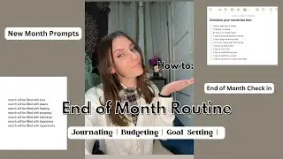 End of Month Reset 🌸 | Journaling, Goal Setting & Finances