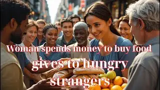 Woman spends money to buy food, gives to hungry strangers #KindnessInAction #FeedingTheHungry