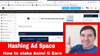 Hashing Ad Space | How to transfer Asimi and stake Asimi in Hashing Ad Space