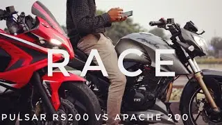 Pulsar RS200 VS Apache 200 | RACE | which one you should buy!