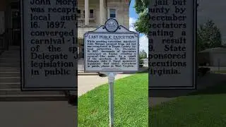West Virginia History - Last public hanging in WV