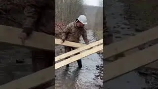 DIY Tutorial for building a wooden bridge Quick and Easy Steps