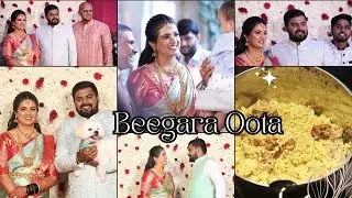 My Beegara Oota Vlog| Wedding Series 6 @vaishnavichandrashekar06