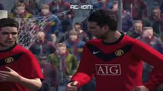 PES 2010 Gameplay - man united vs arsenal | PS3
