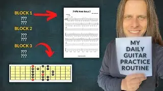 Daily guitar practice routine for alternate picking | #playalong #guitarlesson