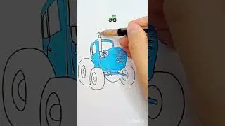 Синий трактор 🚜 #синийтрактор #трактор #art #painting #creative #usa #песенки #синийтрактор