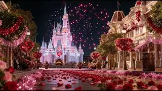 Disney Valentine on Main Street Ambience🏰 | Fairytale Orchestra Music