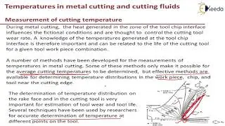 Measurement of Cutting Temperature - Temperatures in Metal Cutting and Cutting Fluids